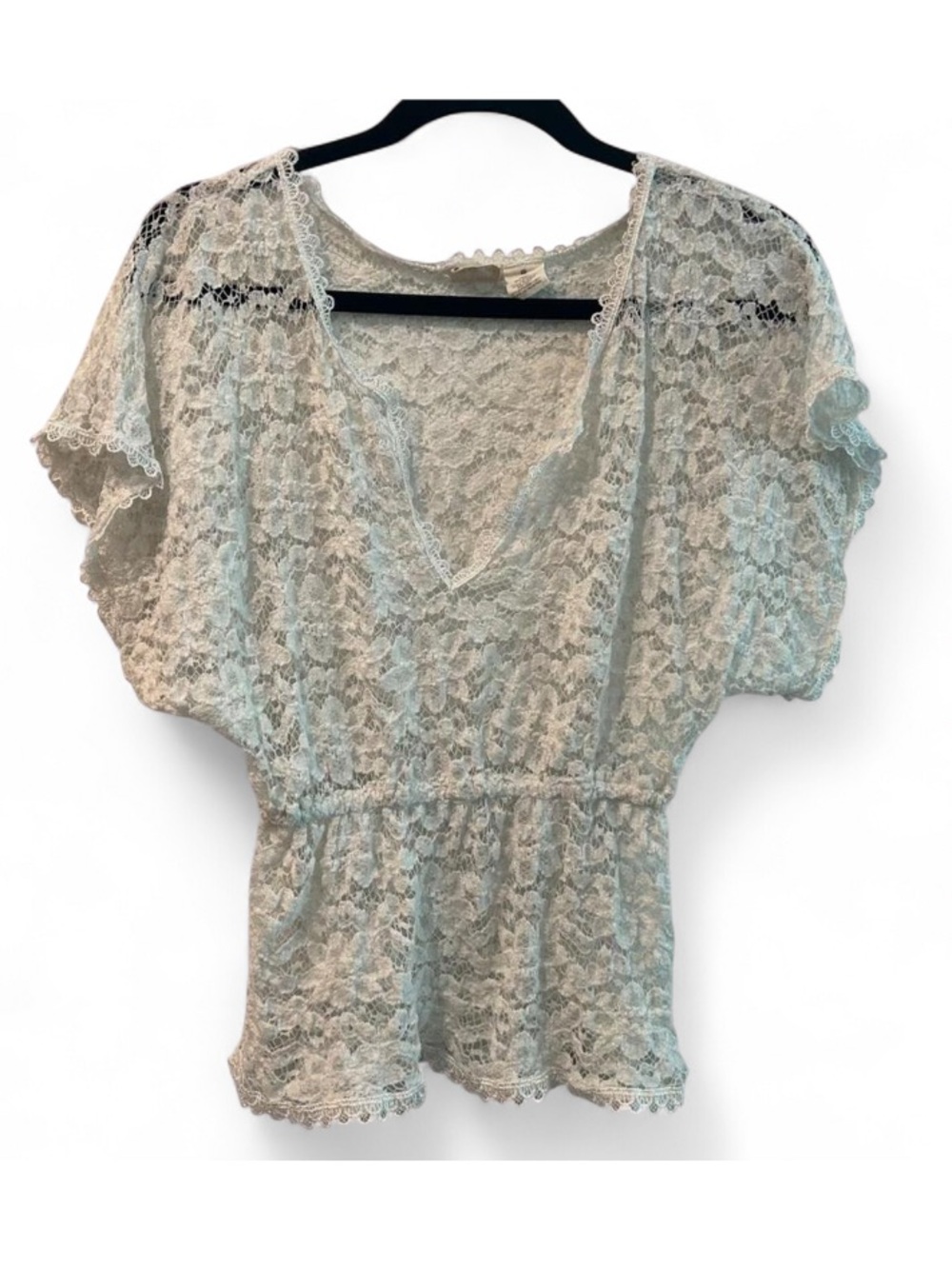 MUDD Angelcore Lace Babydoll Top Size Small Y2K